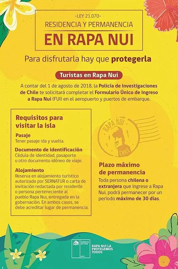 Ley residencia y permanencia en rapa nui documentos isla de pascua